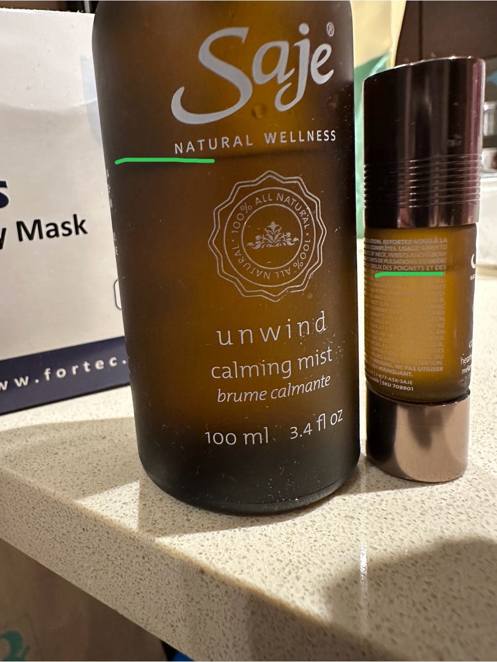 (2)saje unwind calming mist and connection rollers